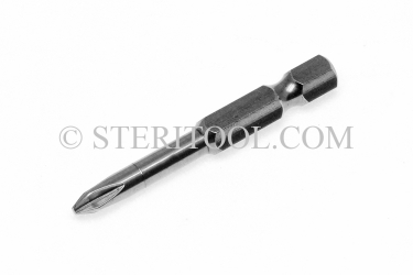 #11270 - Phillips #0 x 4"(100mm) OAL Stainless Steel Power Bit. screwdriver, phillips, philips, stainless steel